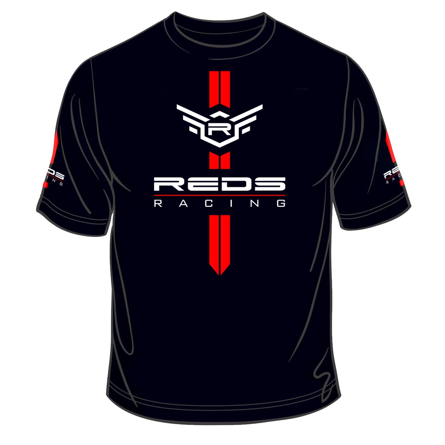 T-SHIRT REDS "7th COLLECTION" BLACK/RED XXXXL