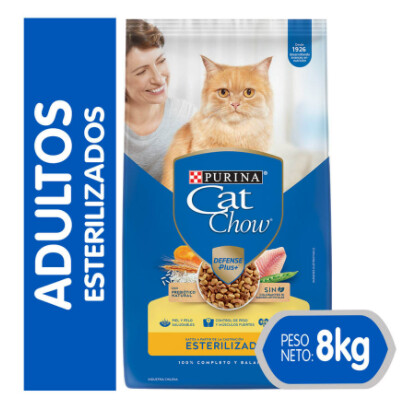 CAT CHOW Esterilizado DefensePlus 8kg