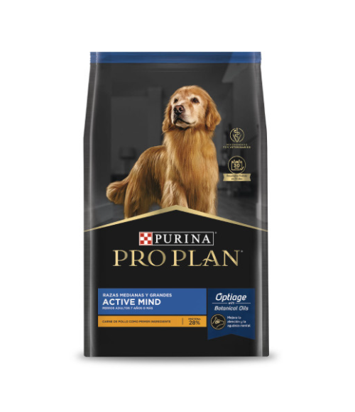 PRO PLAN Active Mind Raza Mediana 15kg