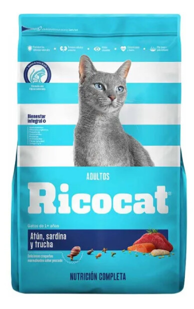 RICOCAT ADULTOS SB ATÚN, SARDINA Y TRUCHA x 15 Kg