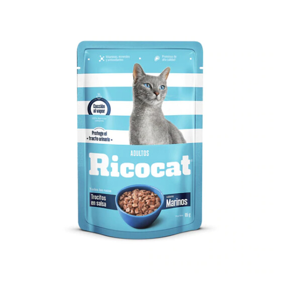 RICOCAT MARINOS TROCITOS ADULTO POUCH 85Gr