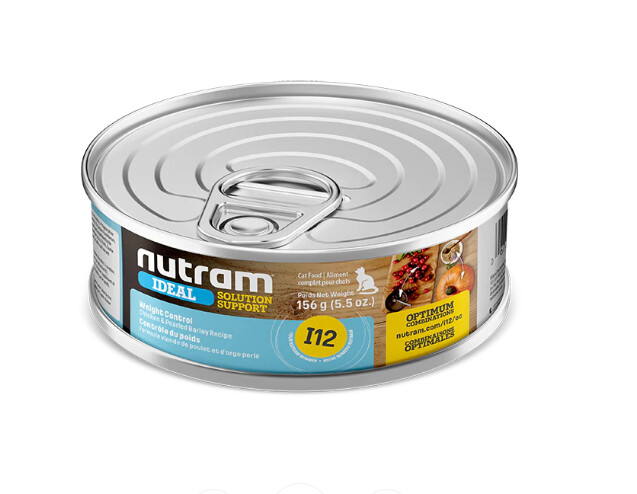 NUTRAM I12 IDEAL WEIGHT CONTROL CAT CANNED FOOD 156 G