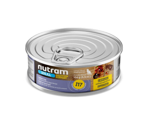 NUTRAM I17 IDEAL INDOOR CAT CANNED FOOD 156 G