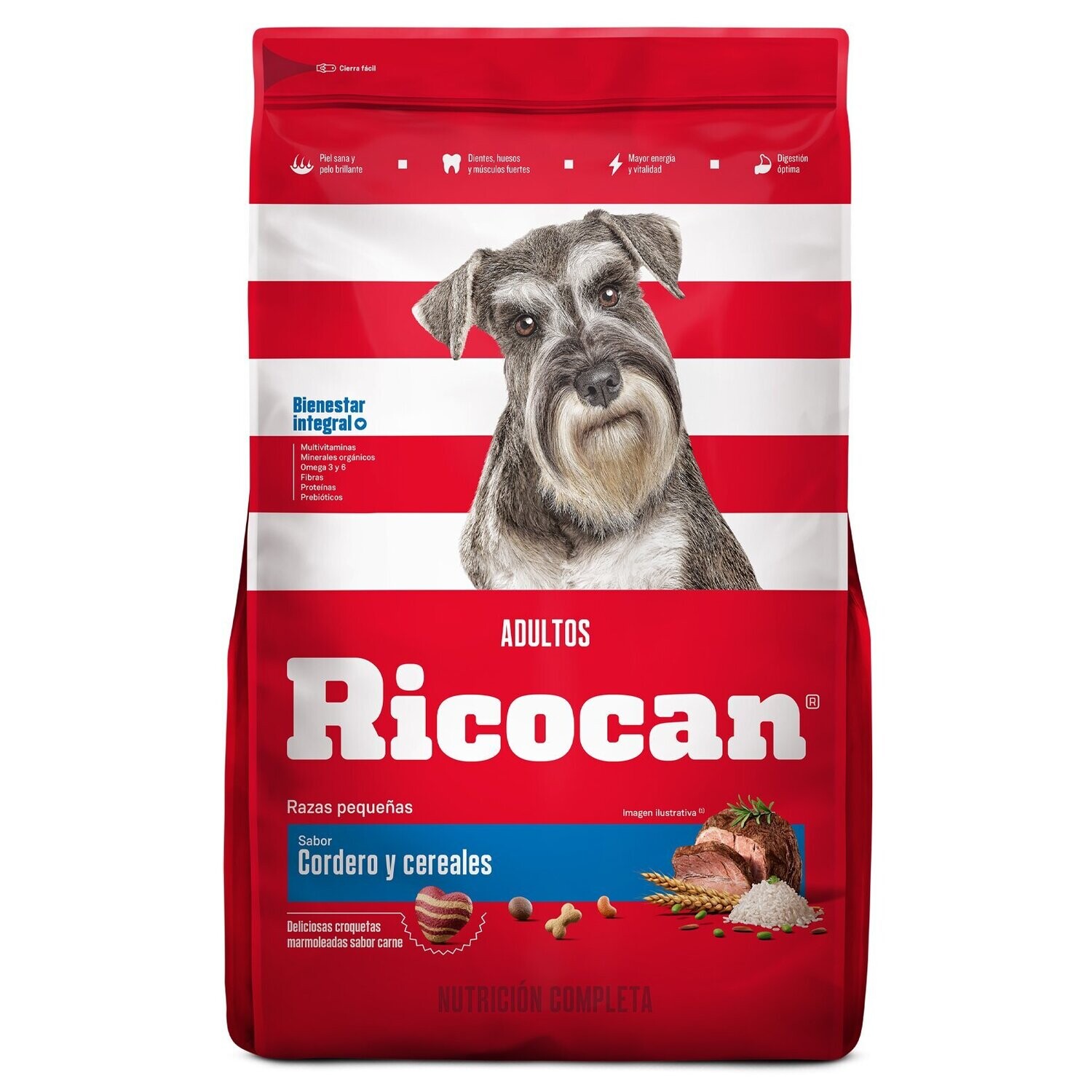 RICOCAN CORDERO Y CEREALES ADULTOS RZ MG x 22kg