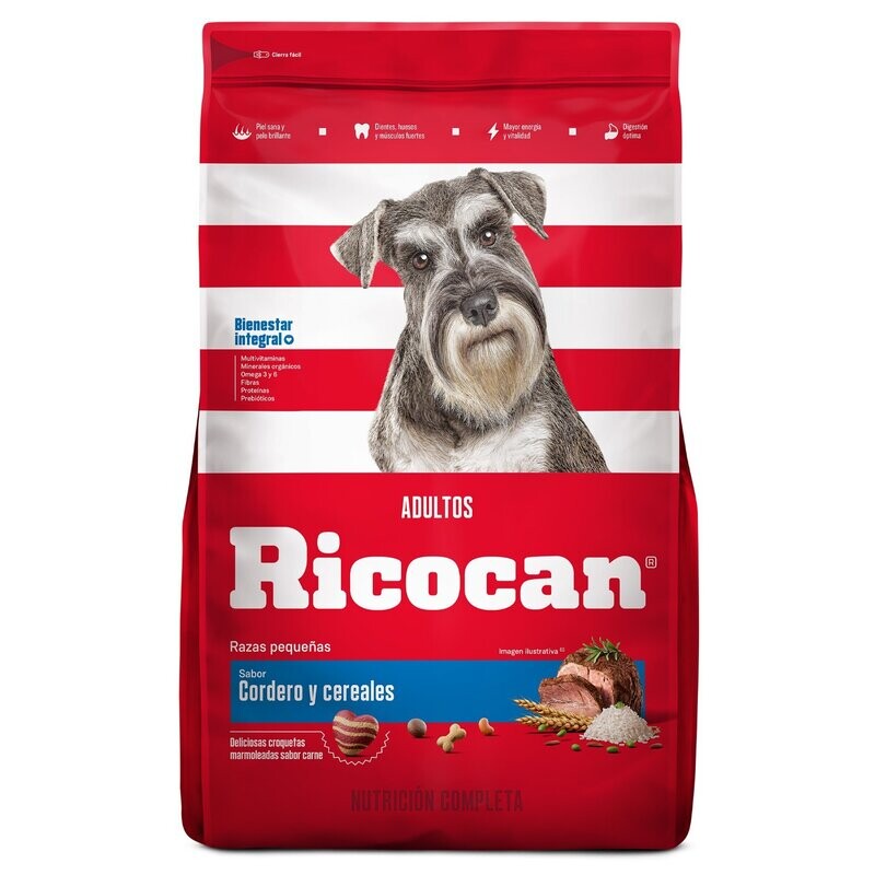 RICOCAN CORDERO Y CEREALES ADULTOS RZ MG x 22kg