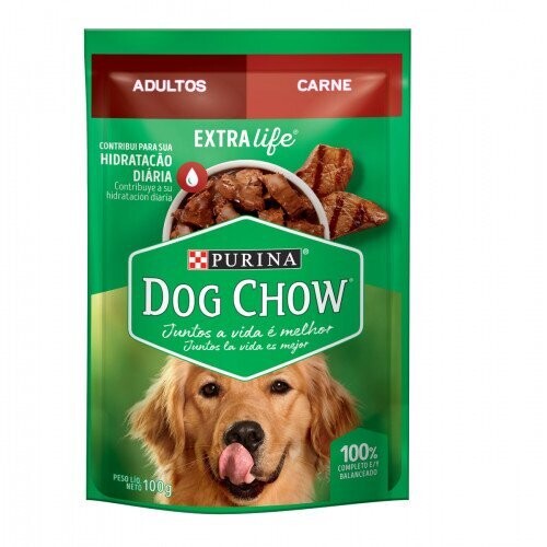 DOG CHOW Cena de Carne Trozos Jugosos 100gr