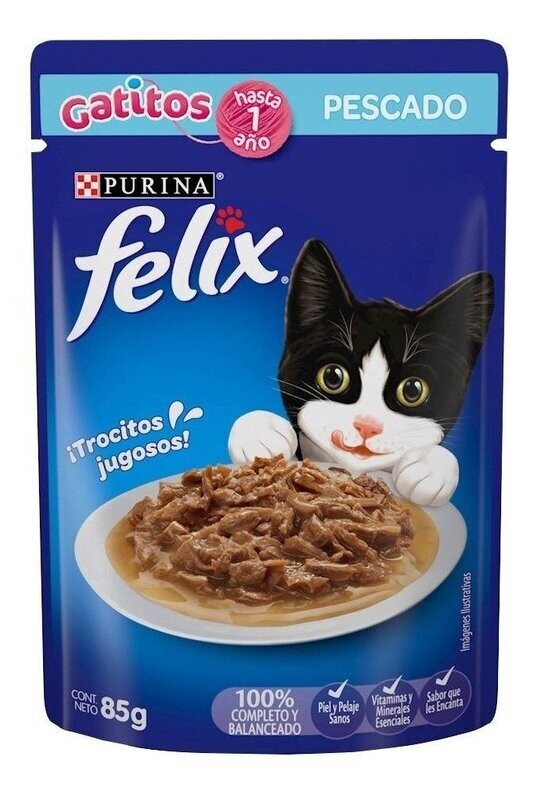 FELIX Classic Gatitos con Pesc 85gr