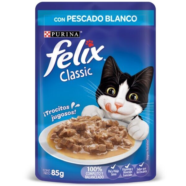 FELIX Classic con PescadoBlanco  85gr