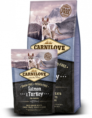 CARNILOVE GRAIN FREE SALMON & TURKEY FOR PUPPIES 12kg