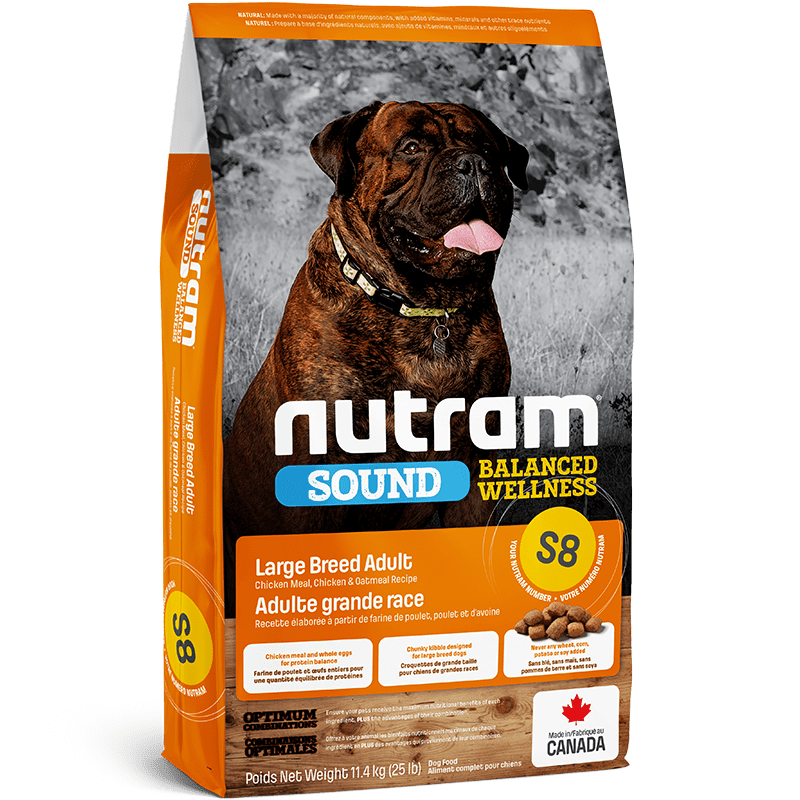 NUTRAM S8 NEW SOUND LARGE BREED ADULT DOG 11.4 KG