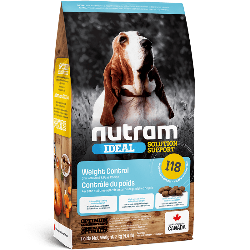 NUTRAM I18 NEW IDEAL WEIGHT CONTROL DOG 11.4 KG