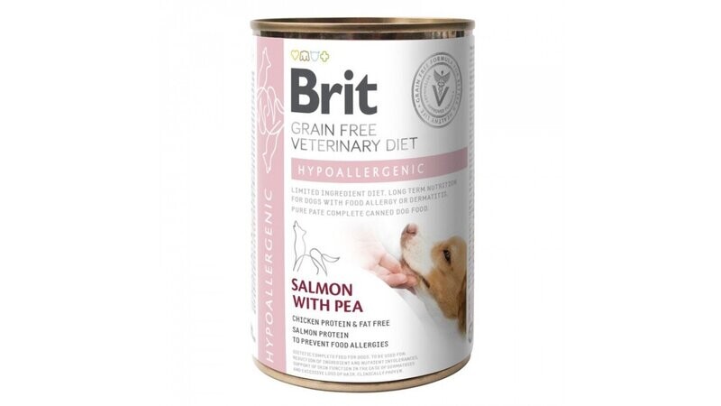 BRIT GF VET DIETS DOG CAN HYPOALLERGENIC 400gr
