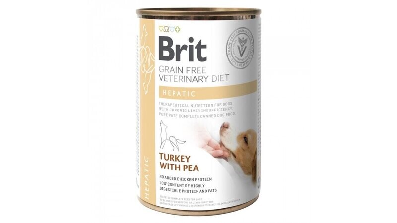 BRIT GF VET DIETS DOG CAN HEPATIC 400gr