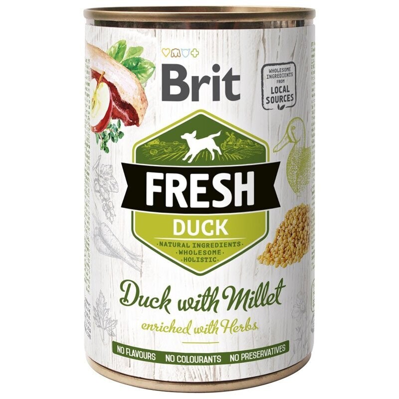 BRIT FRESH DUCK WITH MILLET 400gr
