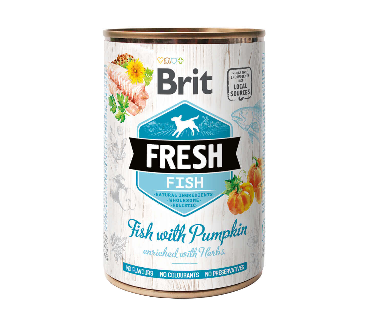 BRIT FRESH CANNED FISH WITH PUMPKIN 400gr