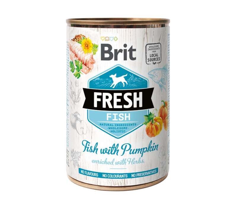 BRIT FRESH CANNED FISH WITH PUMPKIN 400gr