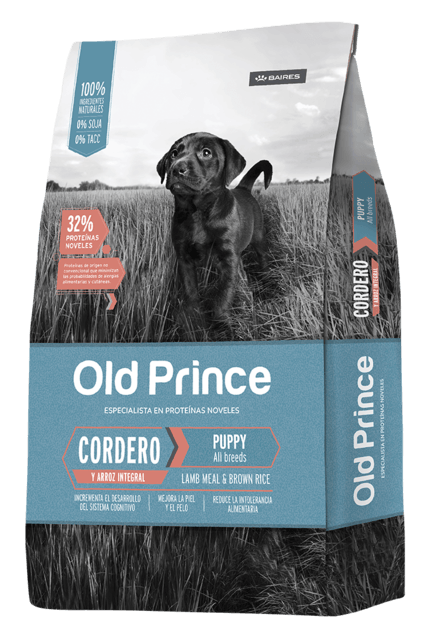 OLD PRINCE NOVEL CORDERO Y ARROZ CACHORRO X 15 KG