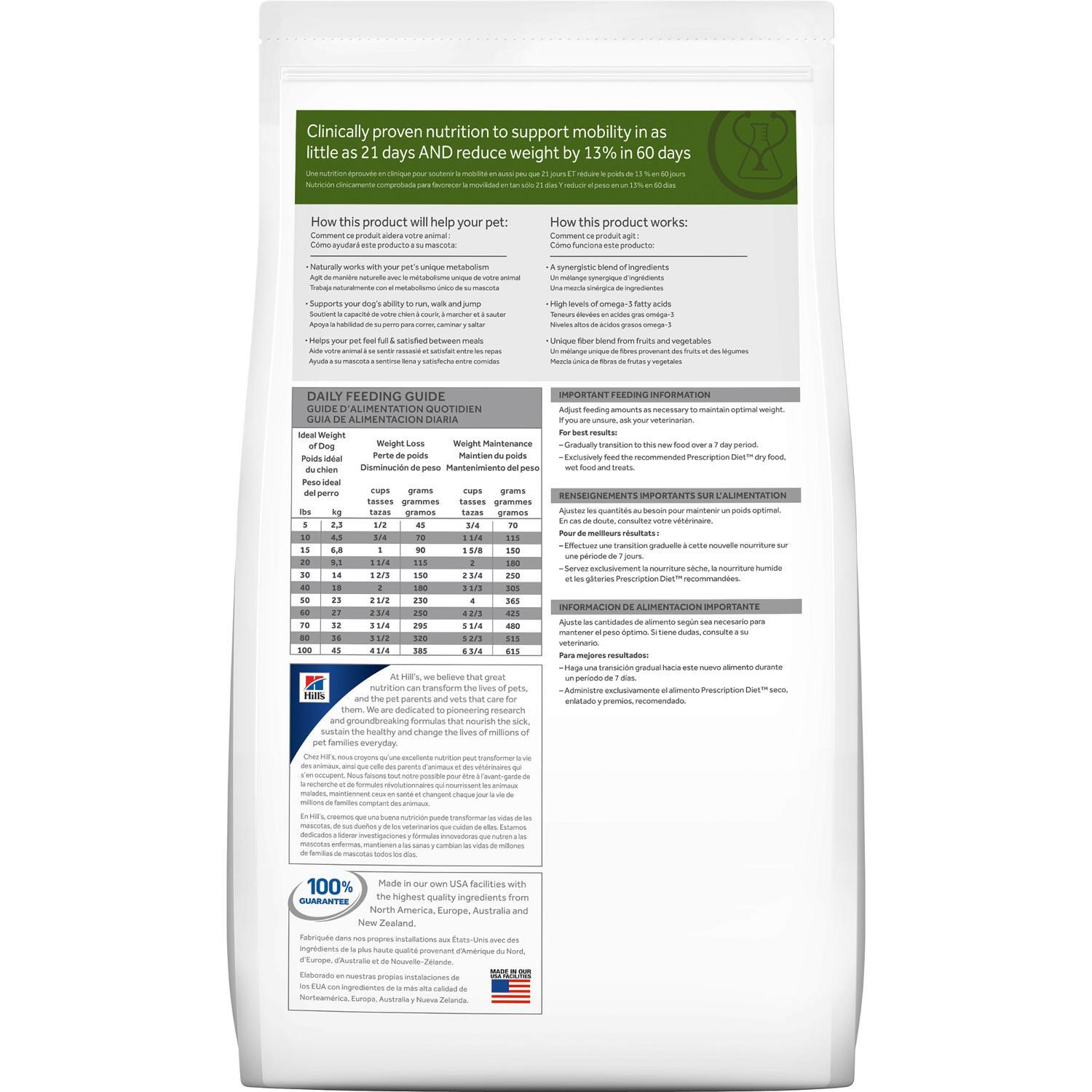 Hills PD Canine Metabolic + Mobility 10.9kg