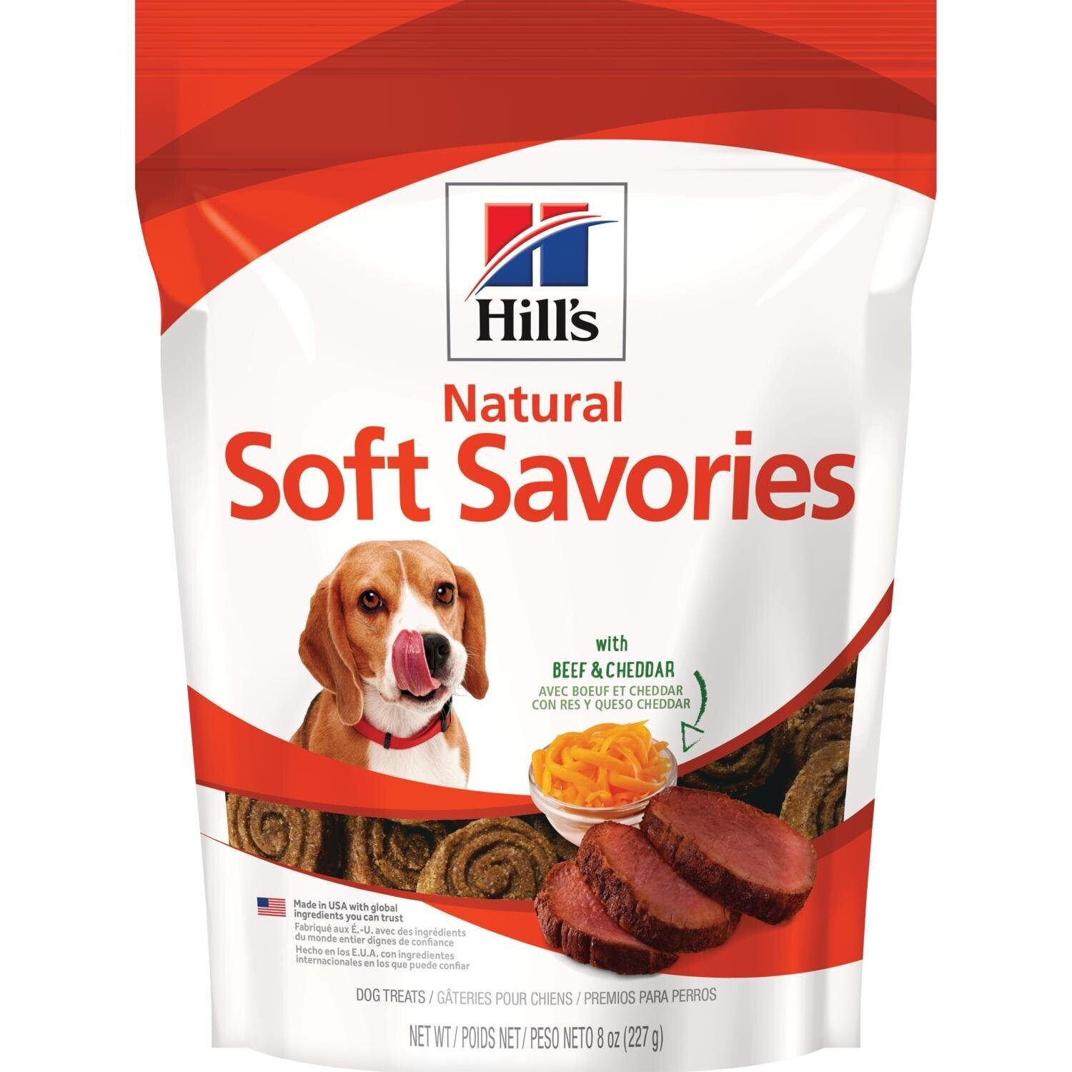 Hills Natural Soft Savories Beef & Cheedar 227gr