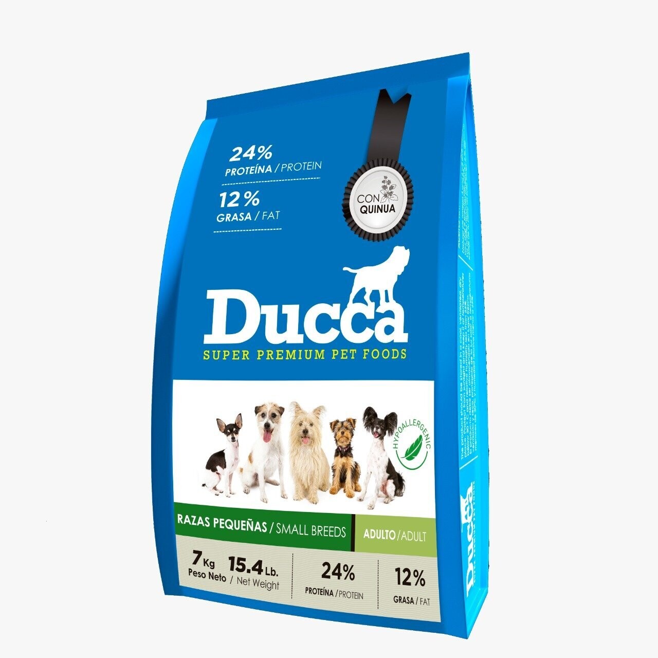 DUCCA ADULTO RAZA PEQUEÑA 
SUPER PREMIUM 7kg