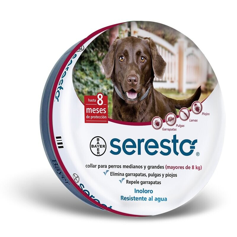 Seresto Collar Antipulgas para Perros > 8 Kg