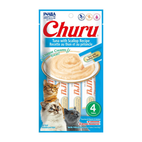 Churu Atún con Vieiras – Snack húmedo para gatos Churu Atún con Vieiras – Snack húmedo para gatos