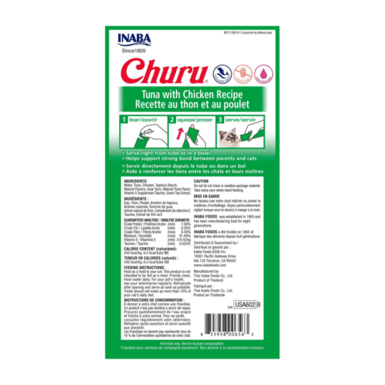 Churu Atún con Pollo – Snack húmedo para gatos