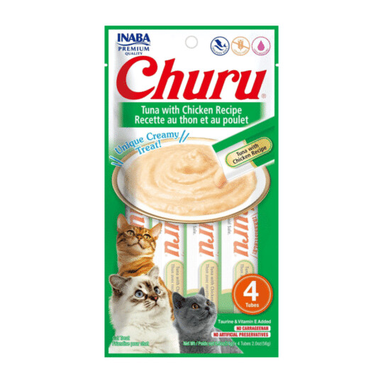 Churu Atún con Pollo – Snack húmedo para gatos Churu Atún con Pollo – Snack húmedo para gatos