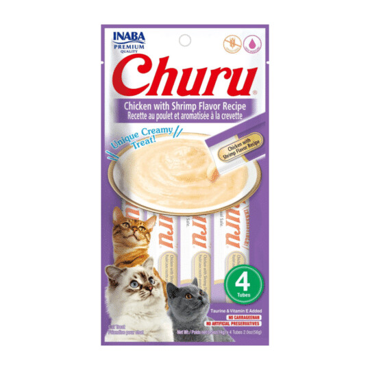 Churu Pollo y Camarón – Snack húmedo para gatos Churu Pollo y Camarón – Snack húmedo para gatos