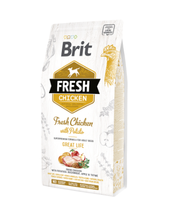BRIT FRESH CHICKEN WITH POTATO ADULT GREAT LIFE 12kg