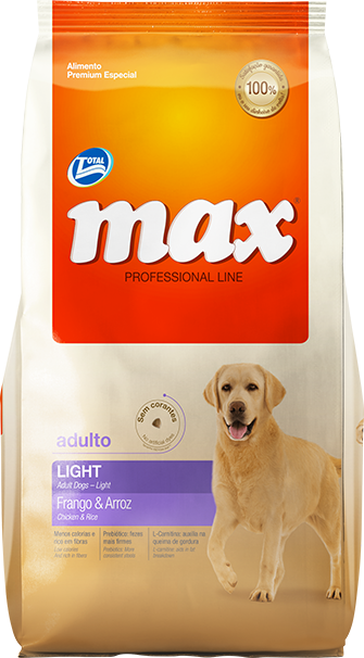 MAX PROFESSIONAL LINE ADULTOS LIGHT POLLO & ARROZ 15kg   + SHAMPOO + 1 CONTENDOR GRATIS