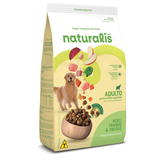 NATURALIS ADULTO FRANGO Y PERU  12KG  razas medianas a grandes