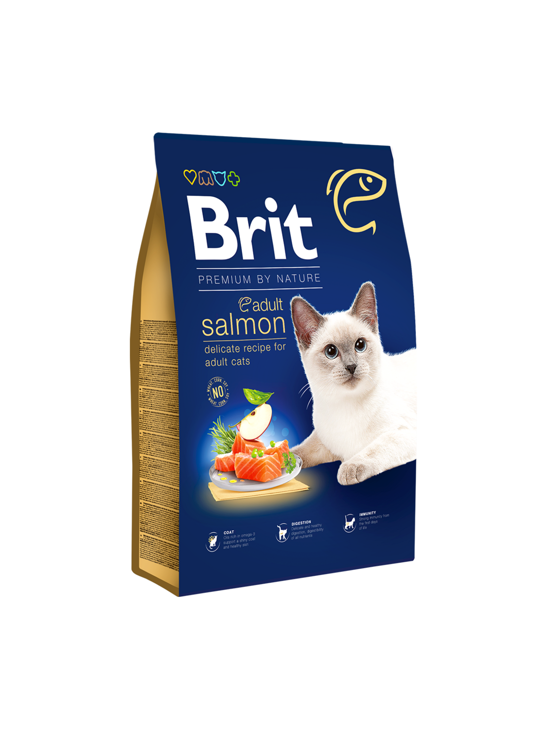 BRIT PREMIUM CAT ADULT SALMON 8kg