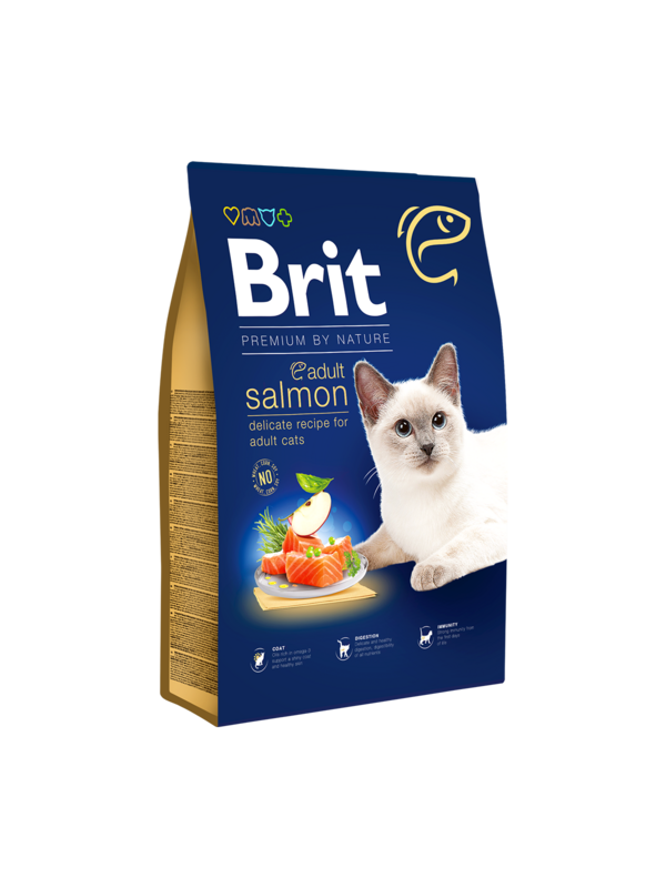 BRIT PREMIUM CAT ADULT SALMON 8kg