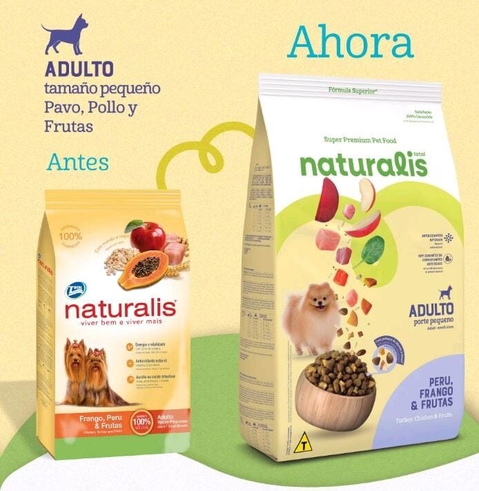 Naturalis Adulto Razas Pequeñas Pollo, Peru & Frutas 15kg