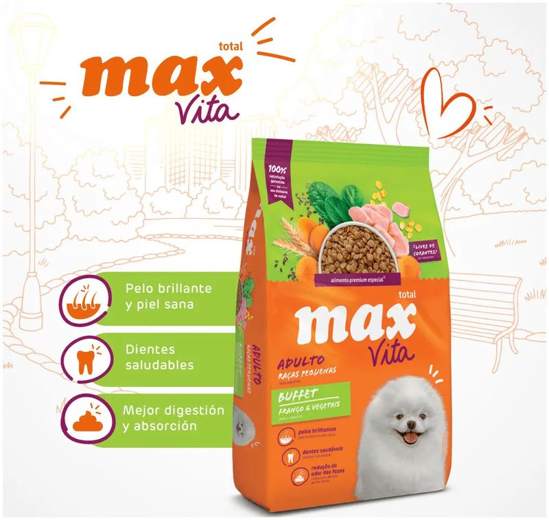 MAX PROFESSIONAL LINE PERFORMANCE ADULTOS RAZAS PEQUEÑAS CORDERO, POLLO & ARROZ 10KG
