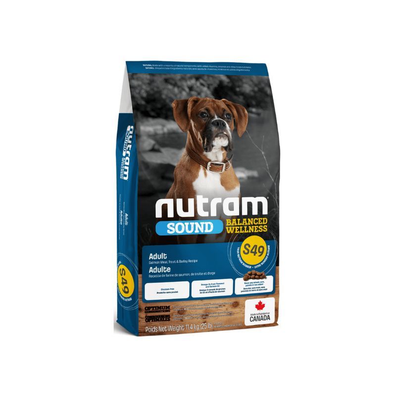 NUTRAM S49 DOG ADULT SALMÓN, TROUT & BARLEY 11.4KG