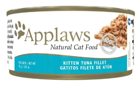 APPLAWS GATITOS FILETE DE ATÚN (LATA DE 70gr)