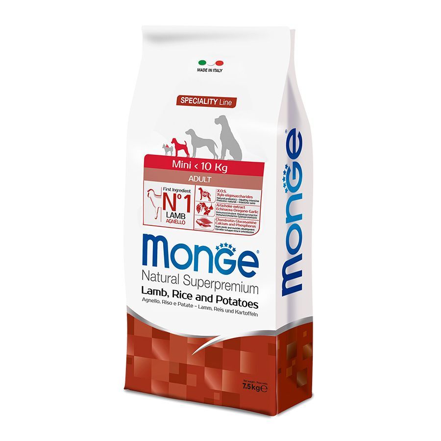 Monge Cannine Adult Mini Cordero, Arroz y Papa de 7.5kg