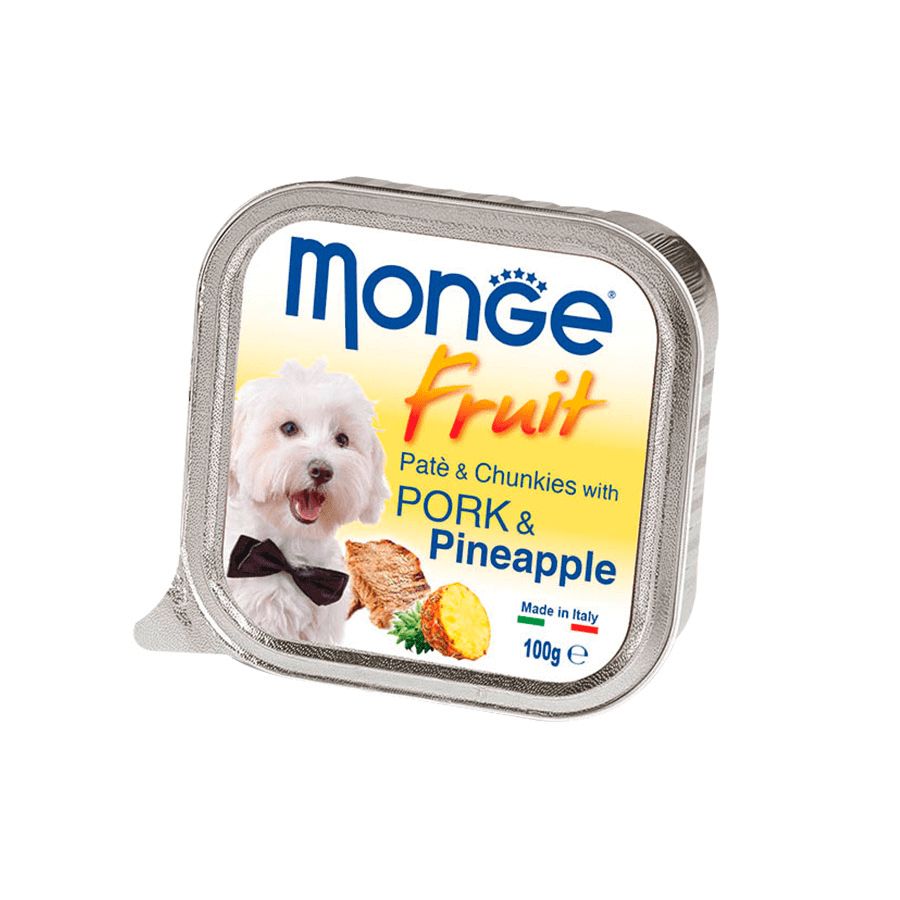 Monge Dog Fruit Cerdo y Piña 100g