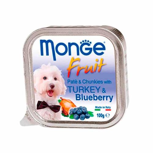 Monge Dog Fruit Pavo y Arándanos de 100g
