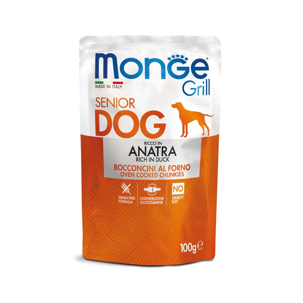 Monge Dog Grill Senior Pato de 100g