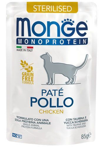 Monge Feline Adult Monoprotein Sterilised Pollo de 85g