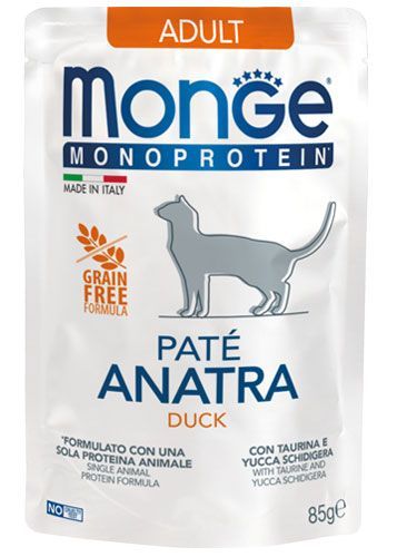 Monge Feline Adult Monoprotein Pato de 85g