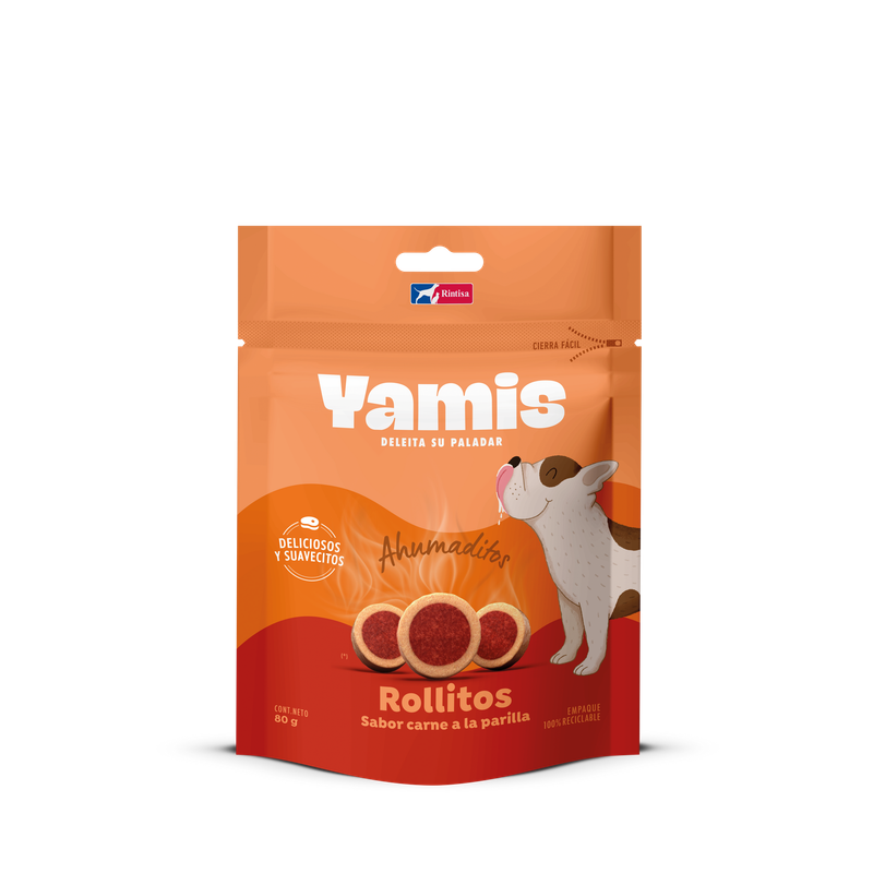 yamis rollitos sabor carne a la parrilla