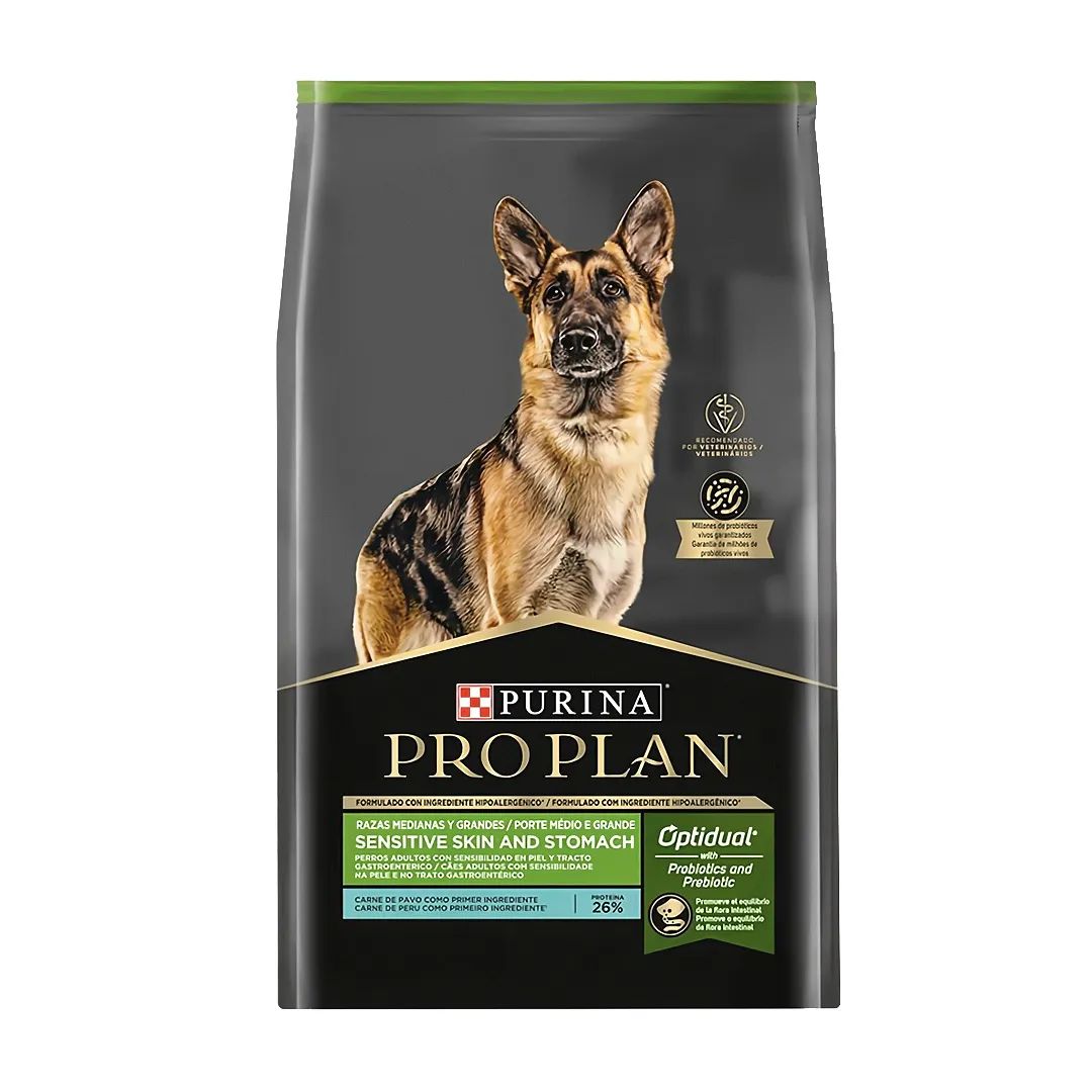 Pro plan Sensitive Skin and Stomach Razas Medianas y Grandes 15kg