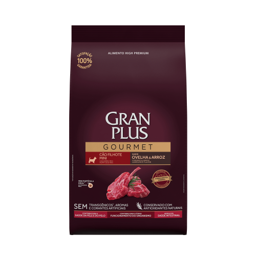 Gran plus Gourmet cachorro Mini Sabor Oveja y Arroz 10kg