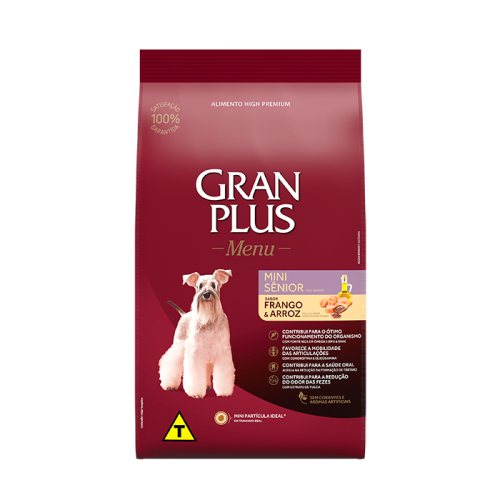Gran plus Menú Perro Senior Mini Pollo y Arroz 10kg