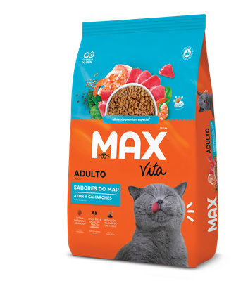 Max Cat adultos sabores de mar atún y camarón 3kg