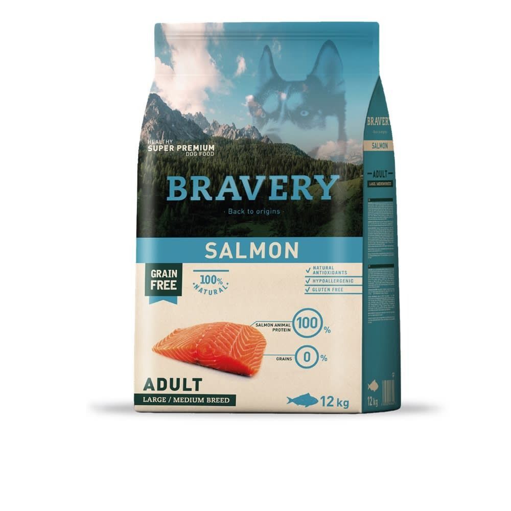 Bravery Dog Adulto Razas Medianas y grandes Salmón
